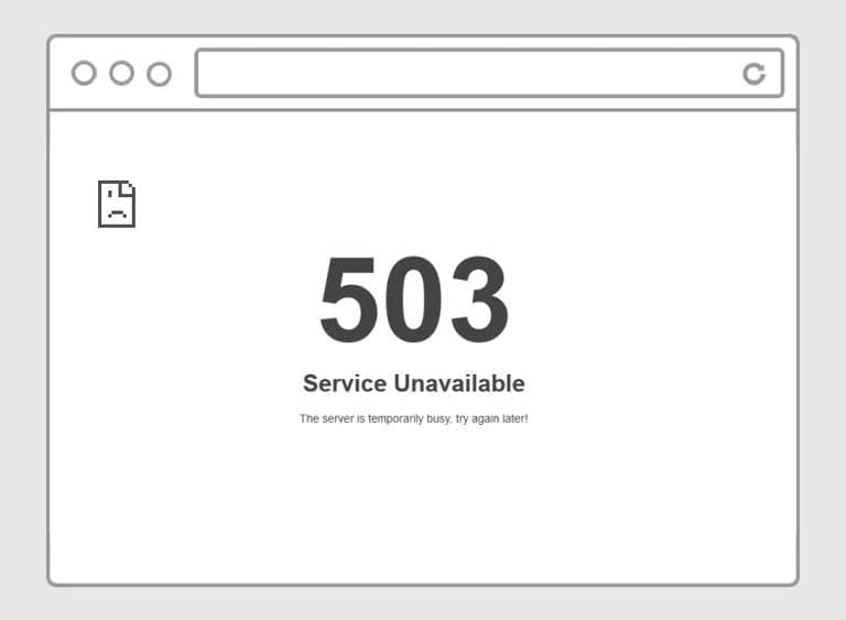HTTP 503 (Service Unavailable)