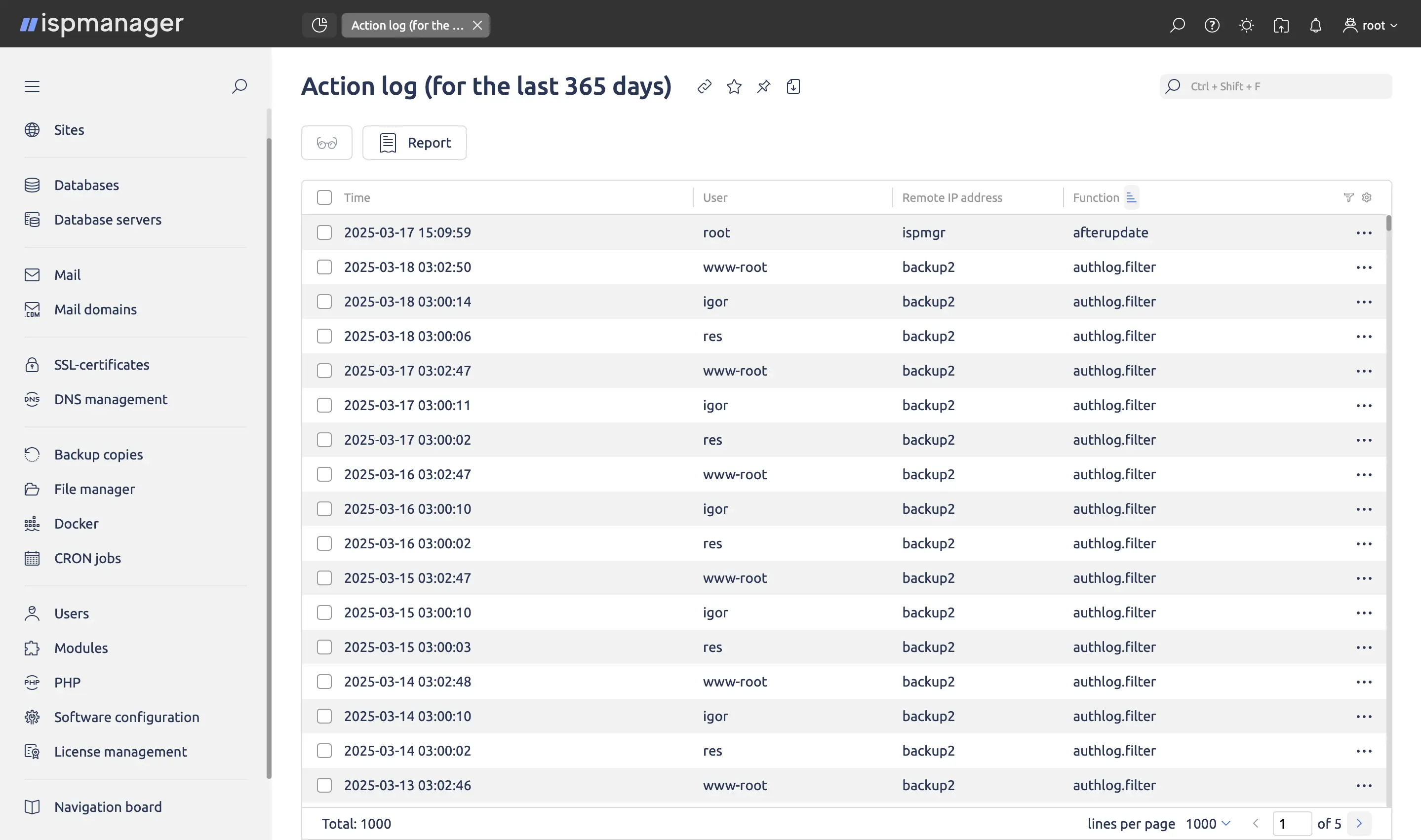 ispmanager Operations